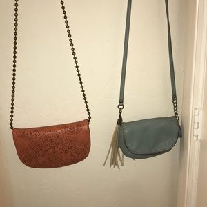 2 OVER THE SHOULDER BAGS